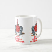 Oude tractor koffiemok (Voorkant rechts)