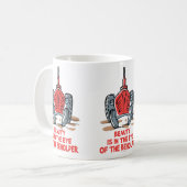 Oude tractor koffiemok (Voorkant links)