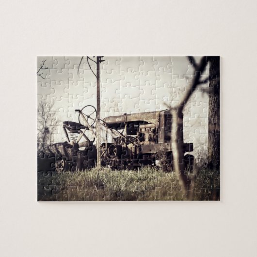 Oude tractor legpuzzel (Horizontaal)