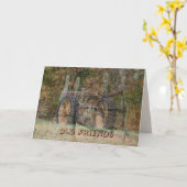 Oude tractor & oude vrienden- aanpassen kaart (Gele Bloem)