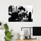 Oude Tractor Poster (Thuiskantoor)