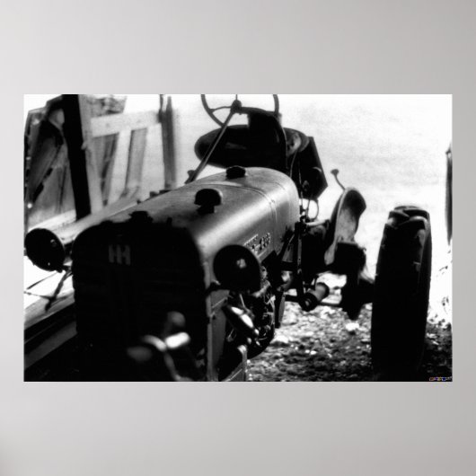 Oude Tractor Poster (Voorkant)