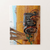 Oude tractor South Dakota. Legpuzzel (Verticaal)