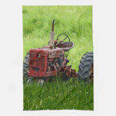 Oude tractor theedoek (Verticaal)