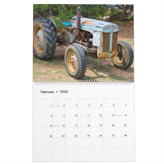 Oude tractoren 2026 Kalender (Feb 2026)