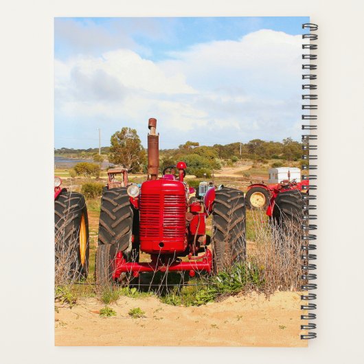 Oude tractoren boerderij machinesjaarplanner 2024 planner (Achterkant)