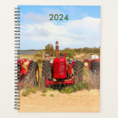 Oude tractoren boerderij machinesjaarplanner 2024 planner (Voorkant)