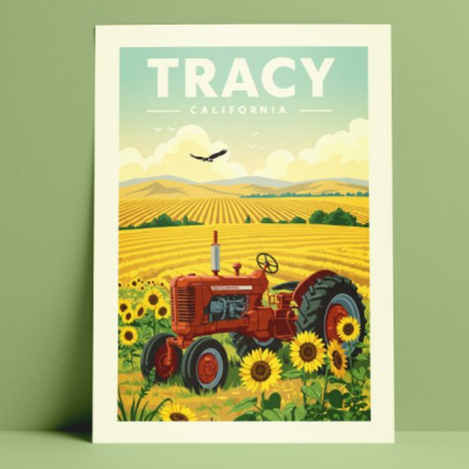 Oude Tracy Californië Briefkaart