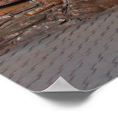 Oude traditionele houten woningen, ousien poster (Hoek)