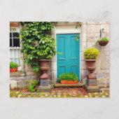 Oude traditionele Schotse deur Briefkaart (Voorkant)