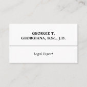 Oude, traditionele Visitekaartje (Voorkant)