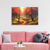 Oude Trail in Japans Bos Fine Art Canvas Afdruk (Insitu (Woonkamer))