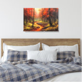 Oude Trail in Japans Bos Fine Art Canvas Afdruk (Insitu (Slaapkamer))