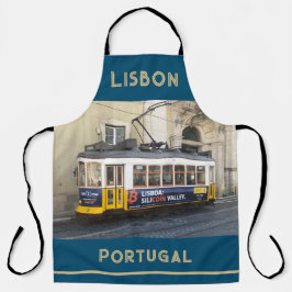 Oude tram in Lissabon Portugal Schort