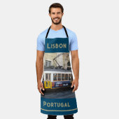 Oude tram in Lissabon Portugal Schort (Gedragen)