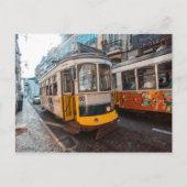 Oude trams van Lissabon Briefkaart (Voorkant)