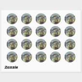 Oude transport- en reisschepen Stoomschepen Ronde Sticker (Vel)