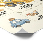 Oude Transport Kinderkamer Poster | Auto (Hoek)