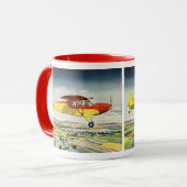 Oude Transportvliegtuigen Boven Akkers Mok (Voorkant links)