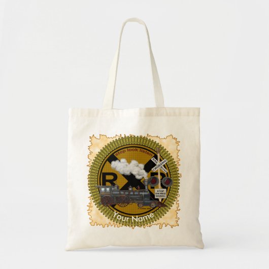 Oude Trein Boodschappentas Tote Bag (Voorkant)