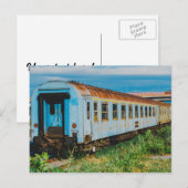 Oude trein briefkaart (Voorkant / Achterkant)
