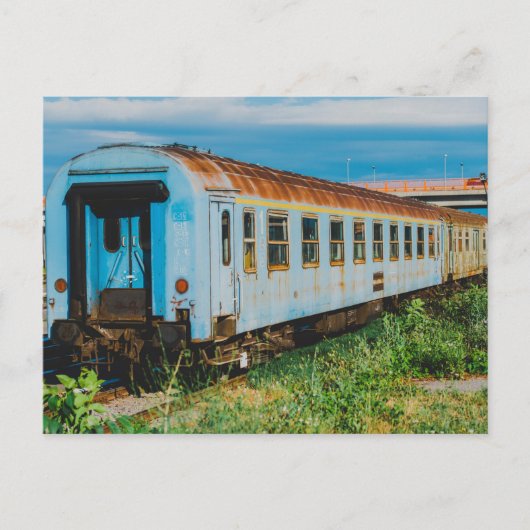 Oude trein briefkaart (Voorkant)