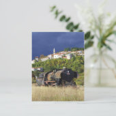 Oude trein briefkaart (Staand voorkant)