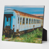 Oude trein fotoplaat (Zijkant)