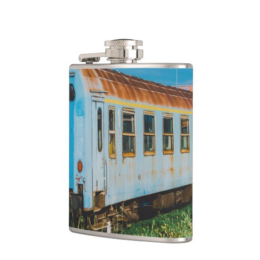 Oude trein heupfles (Links)