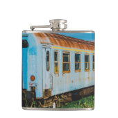 Oude trein heupfles (Voorkant)