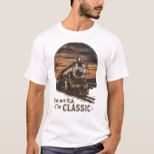 Oude trein Ik ben niet oud Ik ben klassiek T-shirt (Voorkant)