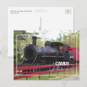 Oude trein in Camuy Puerto Rico Briefkaart (Voorkant / Achterkant)