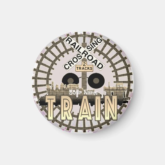 Oude Trein  Magneet (Voorkant)