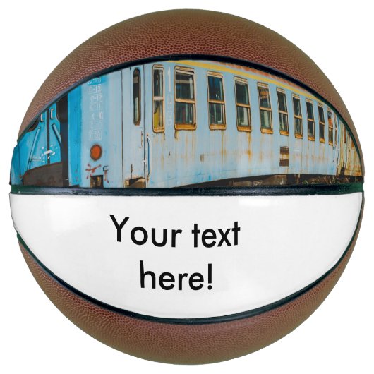 Oude trein mini basketbal (Voorkant)