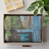 Oude trein tissuepapier (Geschenk)