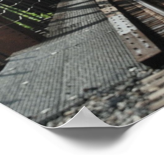 Oude treinbrug poster (Hoek)