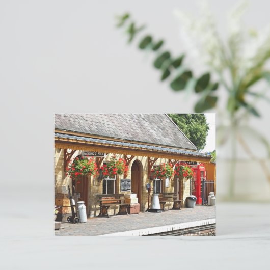 OUDE TREINSTATION BRIEFKAART (Staand voorkant)