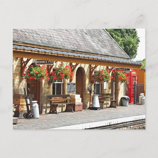 OUDE TREINSTATION BRIEFKAART (Voorkant)