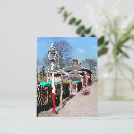 OUDE TREINSTATION BRIEFKAART (Staand voorkant)