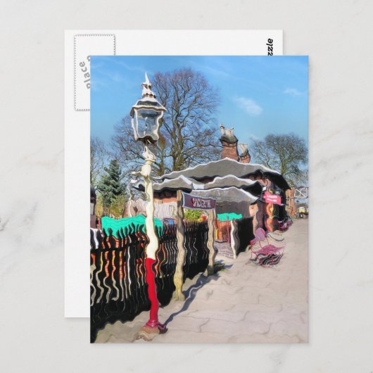 OUDE TREINSTATION BRIEFKAART (Voorkant / Achterkant)