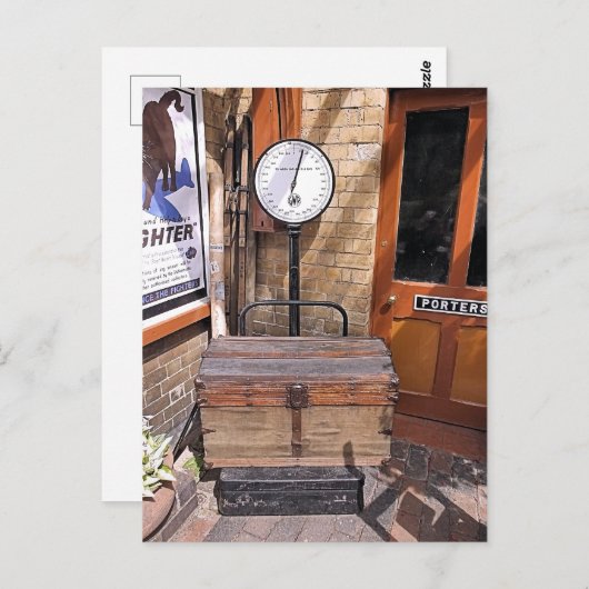 OUDE TREINSTATION BRIEFKAART (Voorkant / Achterkant)