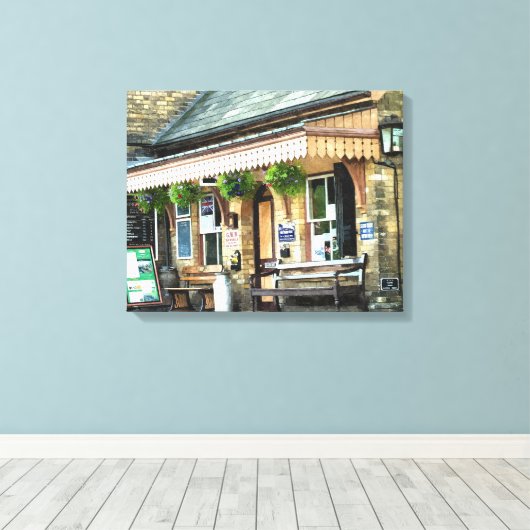 OUDE TREINSTATION CANVAS AFDRUK (Insitu (Houten vloer))