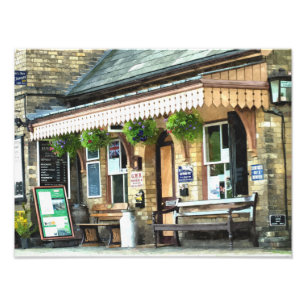 OUDE TREINSTATION FOTO AFDRUK