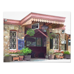 OUDE TREINSTATION FOTO AFDRUK