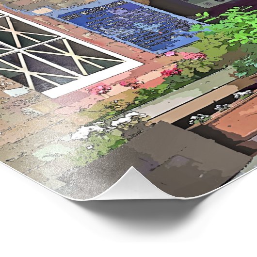 OUDE TREINSTATION FOTO AFDRUK (Hoek)