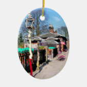 OUDE TREINSTATION KERAMISCH ORNAMENT (Voorkant)