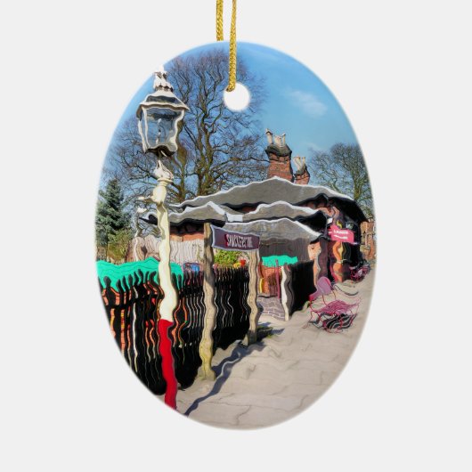 OUDE TREINSTATION KERAMISCH ORNAMENT (Achterkant)