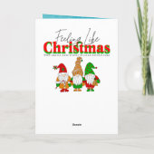 Oude treinstation op kerstavond besneeuwde nacht kaart (Achterkant)