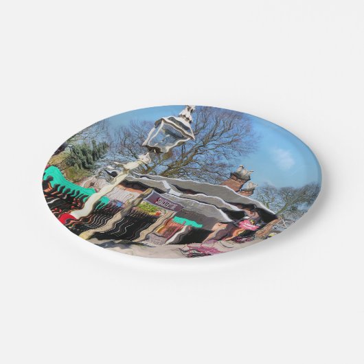 OUDE TREINSTATION PAPIEREN BORDJE (Gekanteld)