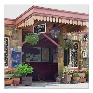 OUDE TREINSTATION PERFECT POSTER